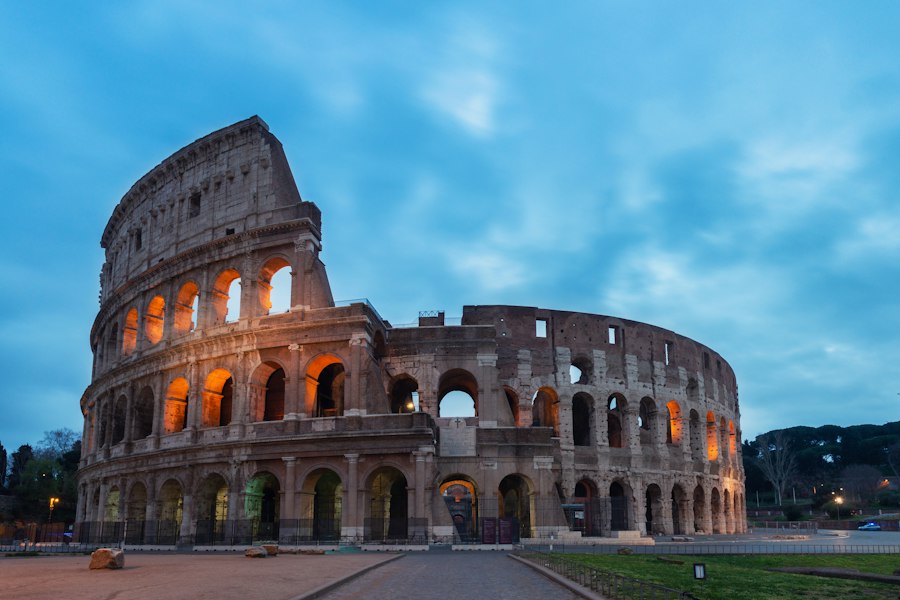 Vista do Coliseu em Roma